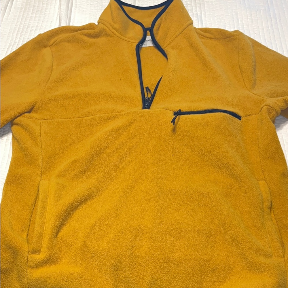 Goodfellow & Co Men's Mustard Zip-Up Sweater